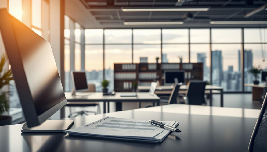 a laptop computer sitting on top of a table