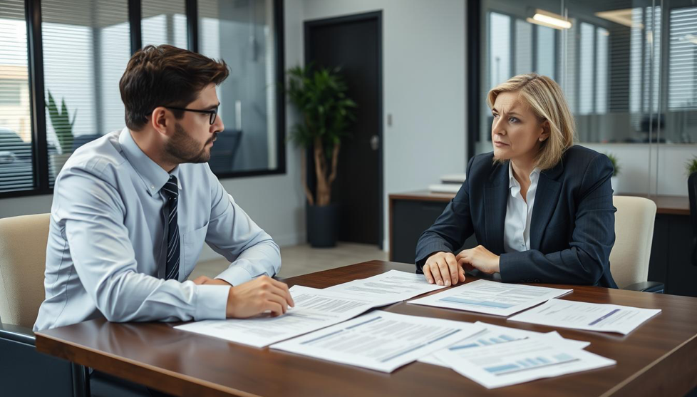 a group of people sitting at a desk